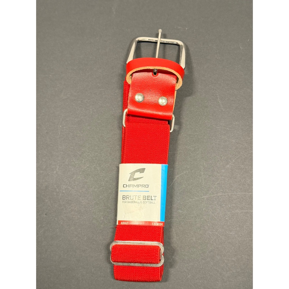 Champro Brute Baseball Softball Belt Red Adult Adjustable 1.5 Wide A060-S NEW